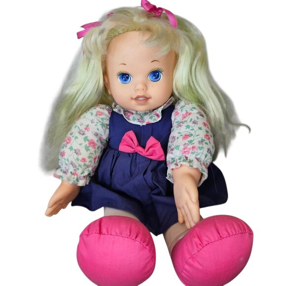 Y2K Precious Prayers Girl Doll Blonde 2000 Recites Lords Prayer Ready To PLAY - Picture 1 of 15